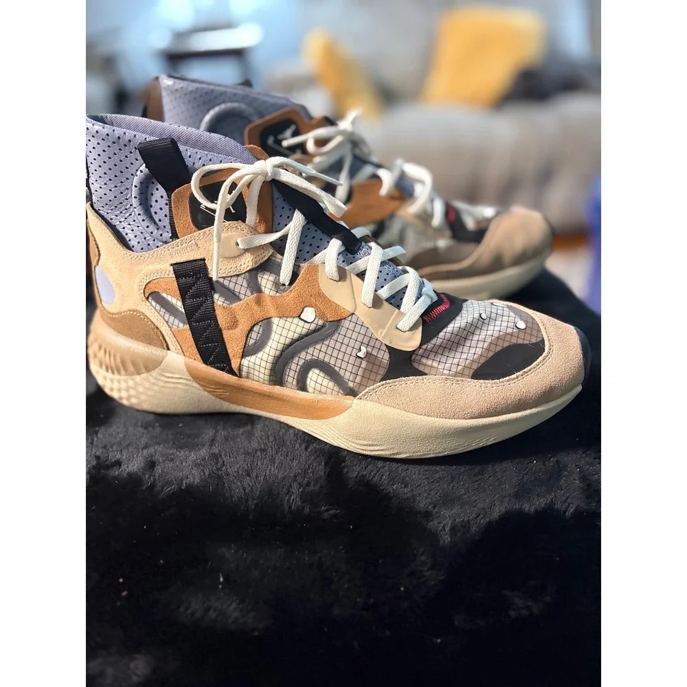 Jordan Delta 3 Mid Khaki Dark Driftwood Mens Basketball Shoes DD9361-212 Size 12
